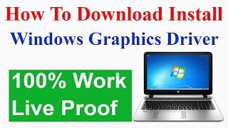 Windows 7 Me Graphics Video Driver Kaise Install Kare  How To Download and install graphics driver [upl. by Adrial]