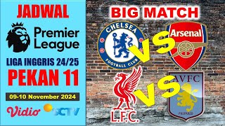 JADWAL LIGA INGGRIS 2425 MALAM INI  PEKAN 11  0910 NOVEMBER 2024 [upl. by Obadias100]