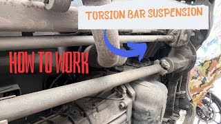 Torsion Bar Suspension  How to Work  What is Torsion bar [upl. by Krusche52]