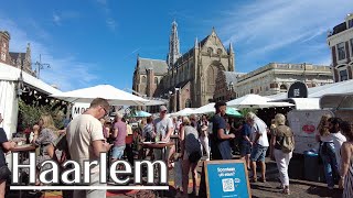 Wandeling door Haarlem Haarlem Culinair St Bavo Centrum Grote kerk het Spaarne etc  4K [upl. by Erotavlas459]