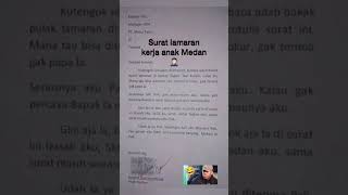 surat lamaran kerja shorts memes lucu videolucu viralmemes [upl. by Ahsytal741]