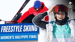 Freestyle Skiing  Womens Freeski Halfpipe Final  Full Replay  Beijing2022 [upl. by Almap]