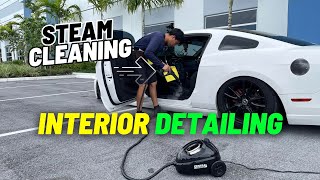 How To Steam Clean Your Cars Interior  Detailing Beyond Limits [upl. by Eerihs]