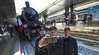 Come 100 anni fa Roma accoglie il treno del Milite Ignoto [upl. by Beitnes760]