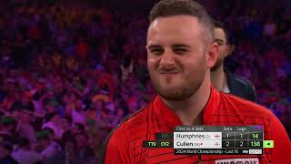 THE MOST DRAMATIC ENDING Luke Humphries v Joe Cullen  202324 Paddy Power World Darts Championship [upl. by Asecnarf192]