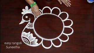 New Year rangoli designs for 2023🌺Easy Sankranthi muggulu🌺Beautiful Pongal kolam [upl. by Aicilf948]