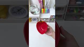 Unboxing the strawberry shaped bowl 🥣🍓 unboxing shorts [upl. by Ahseirej130]