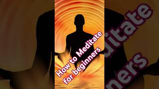 🙏How to Meditate for beginners goodthoughts meditation yoga yogmayaraj ❤️ [upl. by Race]