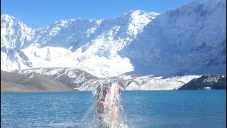 Trek to tilicho lake from mesokanto pass mustang [upl. by Nnylyar68]