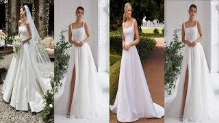 Look Elegant and Comfortable on Your wedding Day With These Elegant Wedding Dress Ideas I Bridal [upl. by Aerdnna]