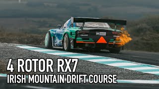 4 ROTOR RX7 IN THE WILD  Drifting Ireland’s Newest Race Track [upl. by Eniluap360]