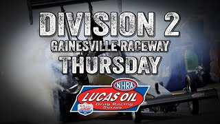 Division 2 NHRA Lucas Oil Drag Racing Series Baby Gators  Thursday [upl. by Atsirt329]