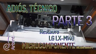 Cambio de mecanismo a casetera de microcomponente LG sacado de la basura ADIÓS TÉCNICO ELECTRÓNICO [upl. by Saphra141]