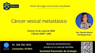 Cáncer vesical metastásico [upl. by Carce]