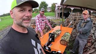 Harbor Freight Chinese Junk NopeFastest Log Splitter Ive ever Used [upl. by Arimihc639]