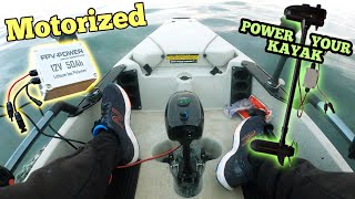 POWER your KAYAK with an ELECTRIC TROLLING MOTOR KIT [upl. by Formenti]