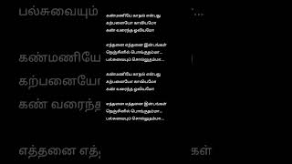 Kanmaniye Kadhal Enbadhu 💖 Rajinikanth Song lyrics tamillyrics [upl. by Armanda204]