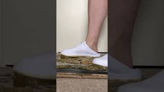 Plimsolls sockless stuck to Catchmaster glue  shoes get looser on feet shorts [upl. by Welbie]