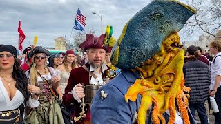 Gasparilla Pirate Festival Tampa Florida 2023 Highlights [upl. by Eenahs]