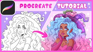 How I Color In Procreate  FULL TUTORIAL [upl. by Dranal]