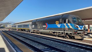 Day One Amtrak  A777 at LA Union Station  9232024 [upl. by Yentterb]