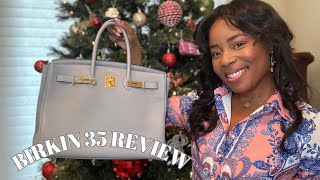 HERMÈS BIRKIN 35  1 YEAR REVIEW PROS amp CONS DO I REGRET BUYING IT [upl. by Leifer46]