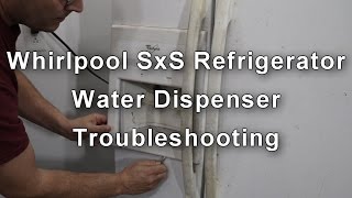 Whirlpool Refrigerator Water Dispenser Not Working  How to Repair [upl. by Amelina]