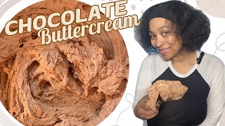 The Ultimate Chocolate Buttercream Frosting Recipe chocolatebuttercream [upl. by Yelroc]