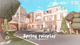 Spring roleplay mansion  Bloxburg build [upl. by Ianej]