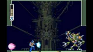 Mega Man X2  Magna Centipede Stage Central Computer [upl. by Ellesig]