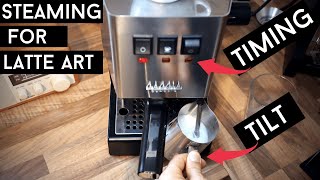 GAGGIA CLASSIC PRO Milk Steaming Hack [upl. by Sirej]