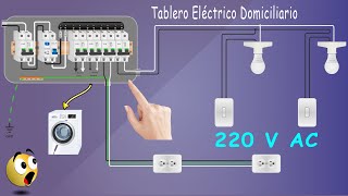 TABLERO ELÉCTRICO DOMICILIARIO  EXPLICACIÓN PASO A PASO [upl. by Adnauq]