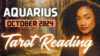 Aquarius October 2024  Rebirth amp New Beginnings Changes Are Happening Aquarius Tarot Reading [upl. by Nicolai800]