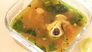 மட்டன் எலும்பு ரசம் Mutton rasam in tamilrasam in tamil mutton soup [upl. by Eikkin]