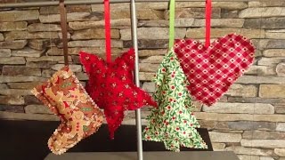 DaIsY´s DIY  Weihnachtsbaumschmuck in 10 Minuten nähen [upl. by Holcman76]