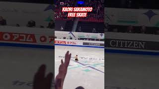 Kaori Sakamoto Free Skate Ending World Figure Skating Championships 2024 [upl. by Saville]