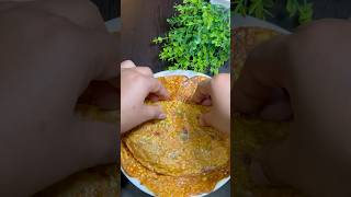 🌿🌮High Protein Breakfast Recipe  Healthy Breakfast Recipe  Besan Ka Chilla shorts viralvideo [upl. by Turley]