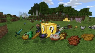 Lucky Block Addon 2 minecraft bedrock edition [upl. by Wilma692]