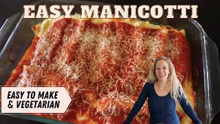 EASY MANICOTTI RECIPE  PERFECT WINTER MEAL IDEA  VEGETARIAN RECIPE [upl. by Feirahs831]