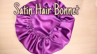 DIY  HOW TO MAKE A SATIN  SILK BONNET [upl. by Ranchod]