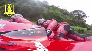 Isle of Man TT  3 Wheeling 2016 Sidecar Race 2 Onboard Camera Dave Moly Molyneux amp Dan Sayle [upl. by Sutelc]