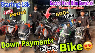 Second Hand Bike Market in Guwahati₹15kKtmMt15R15Used Bike GuwahatiSehera Beya LoraLow price [upl. by Einapets33]