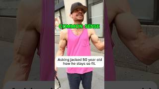 Asking shredded guy in NYC what he does to stay fit workout motivation fitnessmotivation nyc [upl. by Siurad]