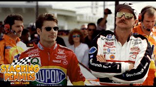 Dale Earnhardt vs Jeff Gordon Mike Helton explains how they got a point across  Stacking Pennies [upl. by Nomde]