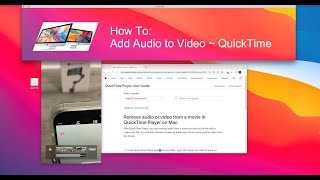 ✭Add Audio to Video File with QuickTime MAC howto applemac quicktime [upl. by Arualana]