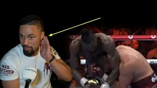 OH OHHH JOSEPH PARKER COMPLAINS ABOUT LUMPS IN THE BACK OF HIS HEAD FROM DEONTAY WILDERCOUNTERPUNCH [upl. by Salhcin564]