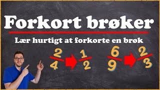 Forkorte brøker  Matematik [upl. by Silva590]