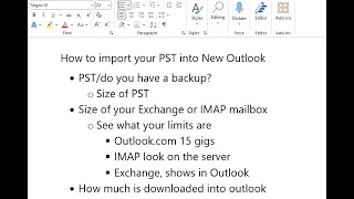 How to import PST into New Outlook Part 2 [upl. by Akere]