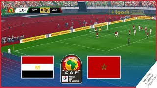 Egypt vs Morocco  Africa Cup of Nations 2022  Realistic Simulation [upl. by Zarger272]