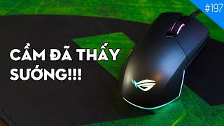 Trên tay chuột chơi game ASUS ROG PUGIO Dao găm xiên chết đối thủ [upl. by Dnumsed]